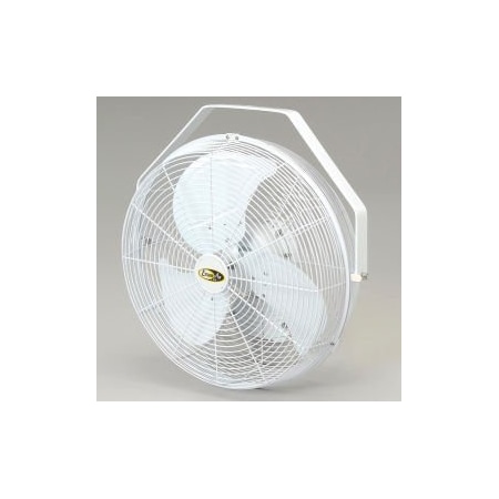 J & D Manufacturing J&D 18" Fan With Wall Ceiling Bracket 1/5 HP 1550 CFM, White POW18
